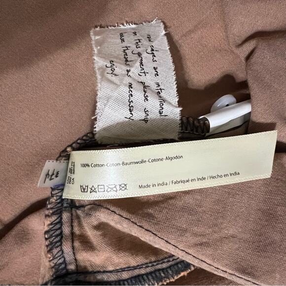 FREE PEOPLE FP One Naya Chambray Romper - Peach - Picture 13 of 14